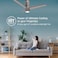 Orient Electric Aeroslim 1200mm BLDC Motor Smart Ceiling Fan With IOT, Remote &amp; Under Light (Champagne Brown)