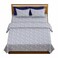Flowers Printed Bedsheet Set - 3 Pieces - Blue