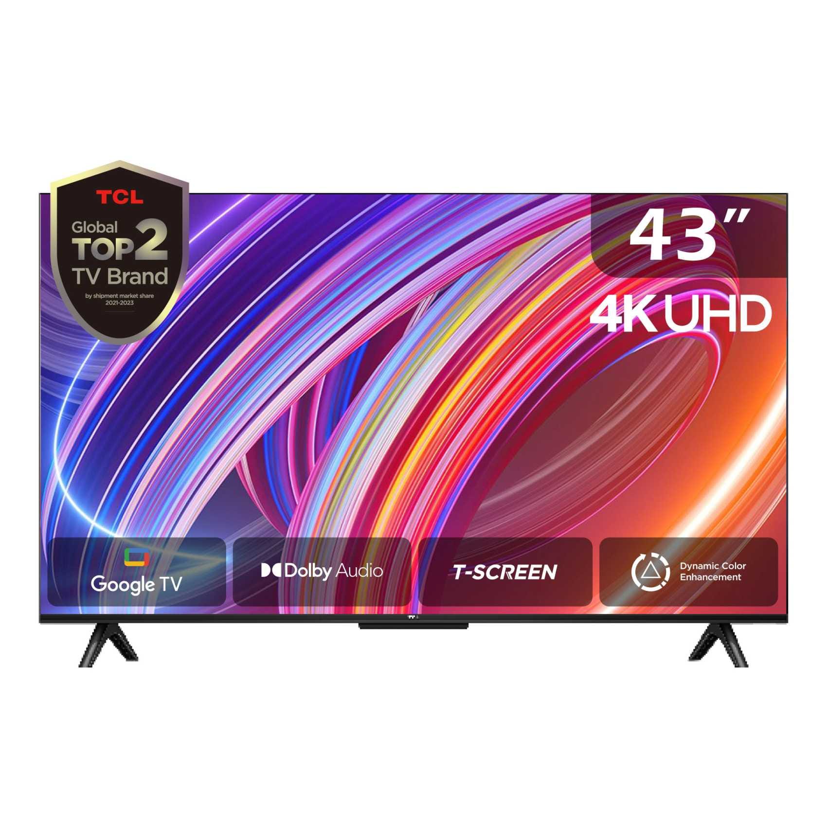 Buy TCL 43-Inch UHD Smart LED Google TV 43P61B Black Online