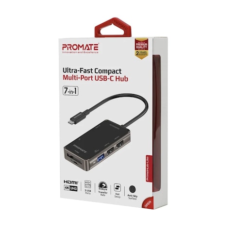 محور USB-C متعدد المنافذ مدمج وسريع للغاية
