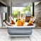 4 in 1 Fruit Vegetable With Cutting Board Collapsible Drainer Basket