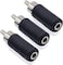 3PCS RCA Audio Plug, RCA Plug to 3.5mm Jack Adapter Mono Audio Converter Connector for Amplifiers, Consoles Audio Devices