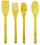 Beautiful Kitchen Tool Set, Wooden Solid Kitchen Essential Cutlery Set &amp; Eco-Friendly (Pack of 4 Pieces).