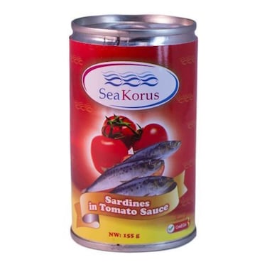Sea Korus Sardines In Tomato Sauce 155g