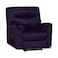 In House Velvet Classic Recliner Chair - Dark Purple - AB01
