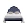 In House Napoli Velvet Bed Frame - Single - 200x120 cm - Dark Gray