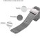 Generic Milanese Metal 304 Stainless Steel Straps For Xiaomi Miband 2 Wristband Bracelet, Silver