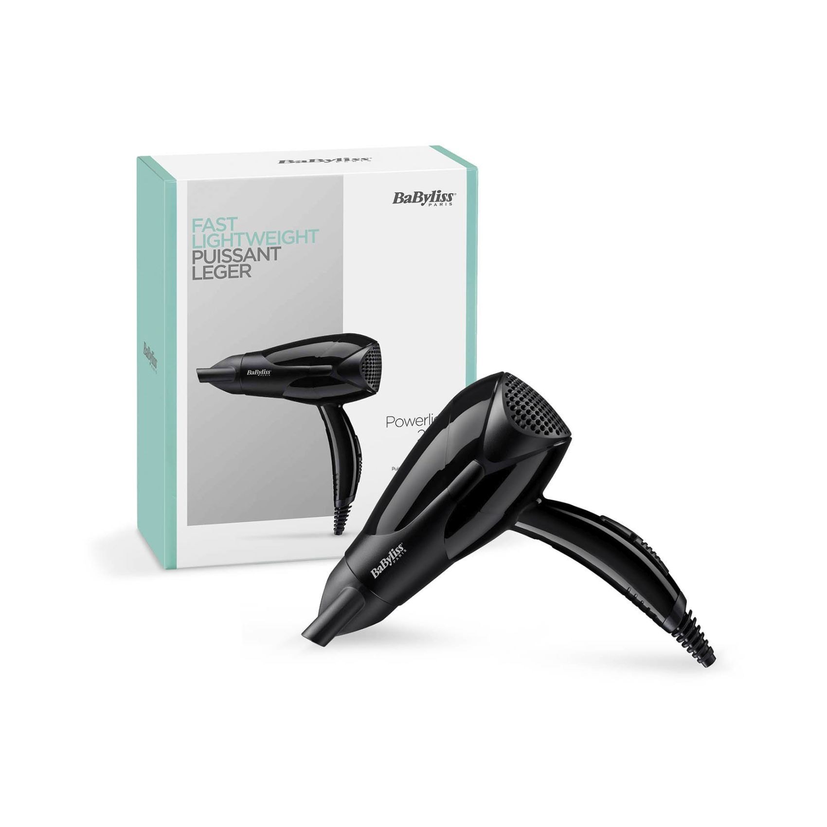 BaByliss Powerlight 2000 Hair Dryer D212SDE 2000 Watt Black product thumbnail 2