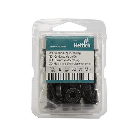 Hettich Connecting Fitting Screws (M6 x 50 mm Pack of 8)
