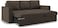 Galaxy Design Devan Sofa Cum Bed With Cushions Dark Brown Color - Size ( 210D x 160W x 95H ) cm Model GDF-D05.