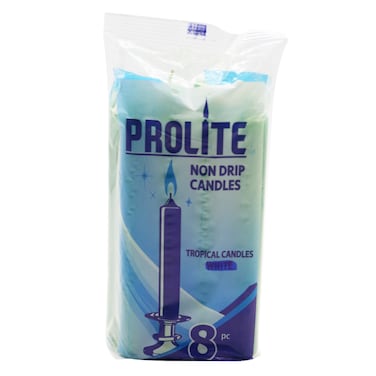 Prolite Tropical Candle Green 8Pcs