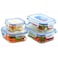Feelings Borosilicate Glass Storage Container Set Clear/Blue