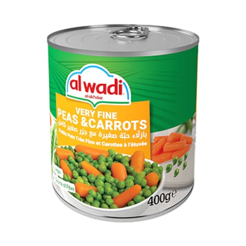 Al Wadi Al Akhdar Very Fine Peas &amp; Carrots 400GR