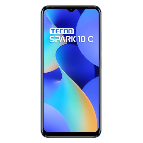 Tecno Spark 10C KI5K 4GB 128GB 4G Dual SIM Smartphone 6.6 Inch Blue