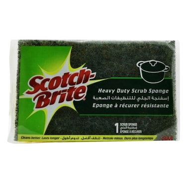 3M - إسفنجة تنظيف كلاسيكية شديدة التحمل من سكوتش برايت باللونين الأخضر والأصفر