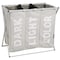 Wenko Aluminum 3-Compartment Laundry Bag (63 x 38 x 57 cm)