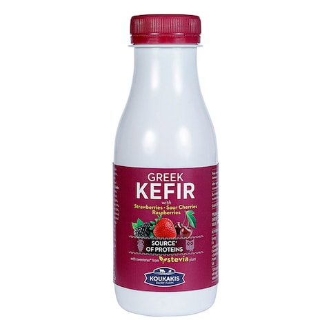 Koukakis Greek Kefir Milk With Red Fruits And Stevia 330ML Online ...