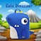 Nohoo Jungle 3D Backpack-Dinosaur Blue