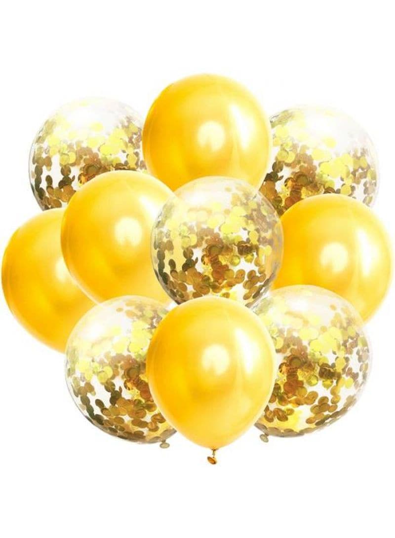 Buy Generic Latex Balloons Gold Confetti Set Birthday Party Decoration ...