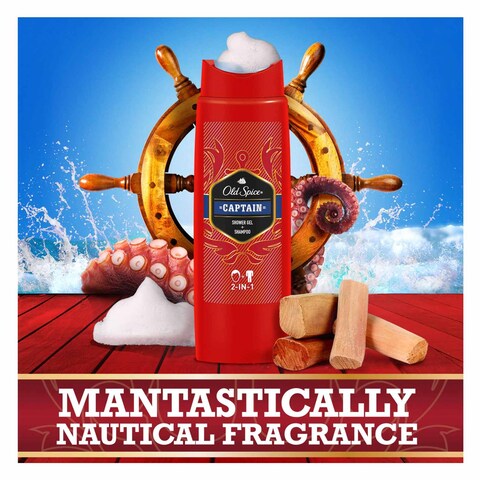 Old Spice Captain 2 In 1 shower Gel And shampoo 250ml