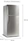 Westpoint 570 Liters Double Door NO FROST Refrigerator 3 Star ESMA RATED with INVERTER COMPRESSOR WNN5719EIV Silver