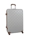 Morano 4-Piece Luggage Trolley Bag Set White/Brown