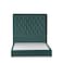 In House Madrid Velvet Bed Frame - Single - 200x120 cm - Turquoise
