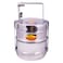 Raj Bombay 2-Tier Steel Tiffin Box Silver 19.8cm