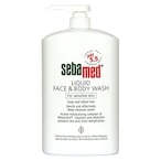 Buy Sebamed Face And Body Liquid Wash White 1L in UAE