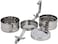 Royalford 2-Layer Stainless Steel Bombay Tiffin