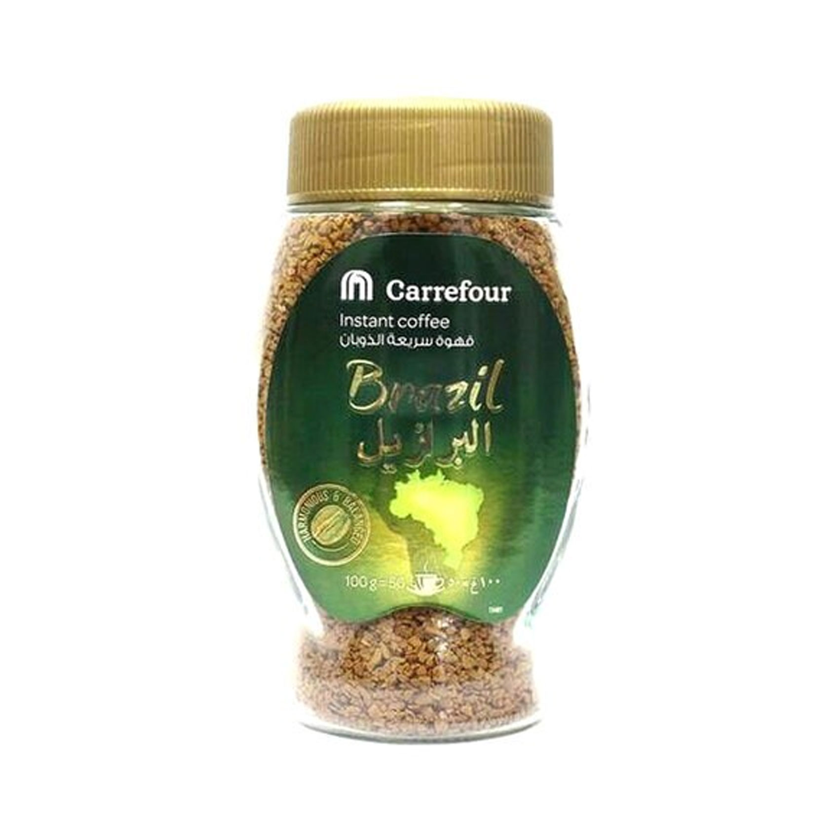 Carrefour Instant Coffee Brazil 100gr