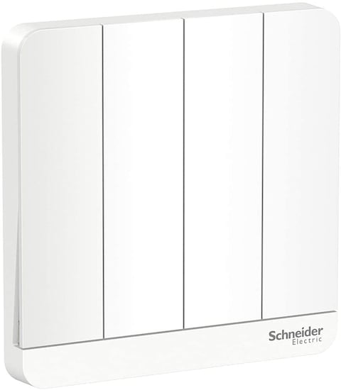 Schneider Electric AvatarOn 4 switches 16AX 250V 2 way White, E8334L2_WE