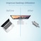 Remson Vertical Laptop Stand for Desk, 3 Slots Tablet Stand Holder, Aluminum Alloy Compatible with All MacBook, laptop, Tablet, Phone, Pro/ Air/ Microsoft Surface, Samsung, Chrome Book