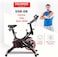 SPARNOD FITNESS SSB-08 Spin Bike Exercise Cycle for Home Gym with 8kg Flywheel, LED Display, Pulse Sensor, Adjustable Resistance, Silent Belt Drive, 4-way Adjustable Cushioned Seat and 2-way Handlebar