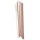 Ginger Ray Stainless Steel Metal Straws with a Cleaning Brush 5-Pieces- Rose Gold