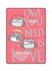 Theodor - Protective Case Cover For Apple ipad 5th/6th Gen Owl You Need In Love