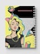 Lowha Spiral Notebook With 60 Sheets And Hard Paper Covers With Retro With Woman Design, For Jotting Notes And Reminders, For Work, University, School
