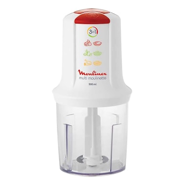 كبة مولينكس مالتي مولينيت 500 واط - أبيض - AT7151EG