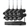 Tomvision - 8Channel Black Case Wireless KIT Surveillance System Security Full HD 1080P/2.0MP IP Camera 8pcs Outdoor WIFI Security Waterproof IP66 Camera with Night Vision and P2P