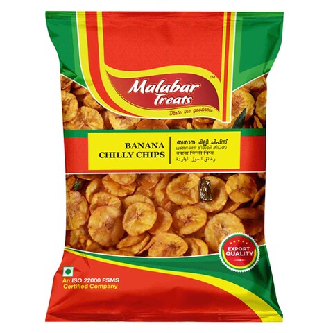Malabar Treats Banana And Chilly Chips 150g
