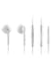 Generic Huawei AM115 Half In-Ear Earphones With Remote Wire Control White