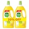 Dettol Antibacterial Floor Cleaning with Lemon Scent - 1.8 Liter - 2 Pieces