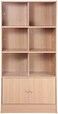 Karnak Book Shelf Wooden Bookcase File Rack Storage For Home, Office, School, Library, Study Room, Living Room, Bedroom - Model Kbs31