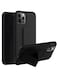 Zolo Finger Grip Holder and standing cover with Car Magnetic Multi-function Shockproof Protective Case Cover For iphone 12 Pro Black