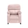 In House Velvet Classic Recliner Chair - Light Pink - NZ71