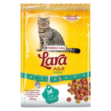 Lara Indoor Anti Hairball Adult Cat Food 350g