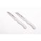 Bergner Stainless Steel 2Pc Fruit Knife Set, White Colour, BG39900Wh