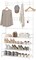 Generic Showay Coat Rack Shoe Rack, Storage Shelf With 4-Tier Shoe Organize, Clothes Rack With 8 Hooks Hanging, Entryway Hall Trees Hanging And Storage (White)