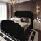 In House Taj Velvet Bed Frame - Single - 200x100 cm - Black