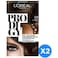 L'Oreal Paris Prodigy Permanent Oil Hair Colour Cream 5.0 Alezan Natural Medium Brown Pack of 2
